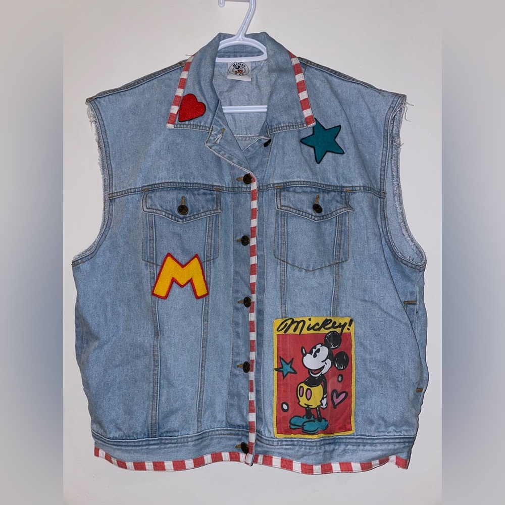 Disney Mickey Mouse Denim Jacket Vest